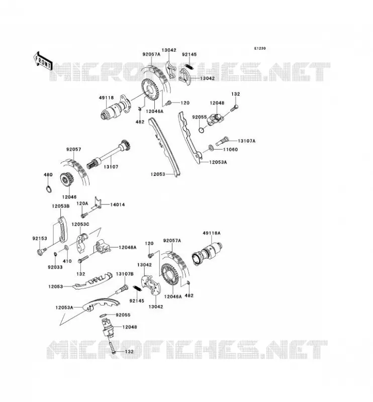 CAMSHAFT - TENSIONER Kawasaki SSV 800 2014 TERYX 4  KRT800CEF
