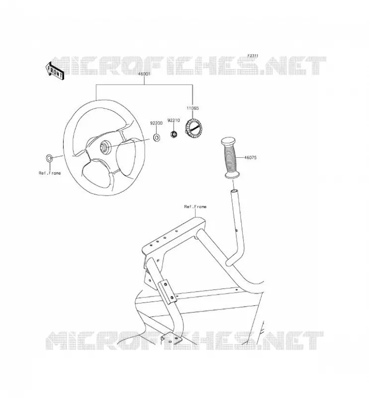 HANDLEBAR Kawasaki SSV 800 2015 TERYX 4  KRT800CFF