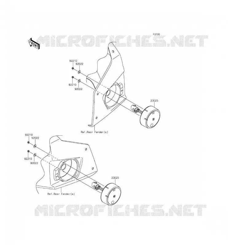 TAILIGHT(S) Kawasaki SSV 800 2015 TERYX 4  KRT800CFF