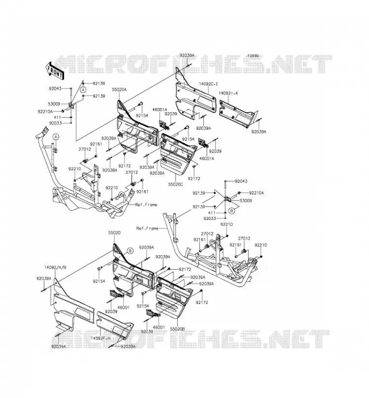DOOR Kawasaki SSV 800 2015 TERYX 4  KRT800CFF