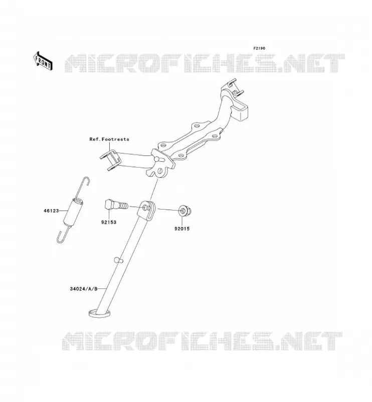 STAND Kawasaki TOUT-TERRAIN 110 2002 KLX110  KLX110-A1
