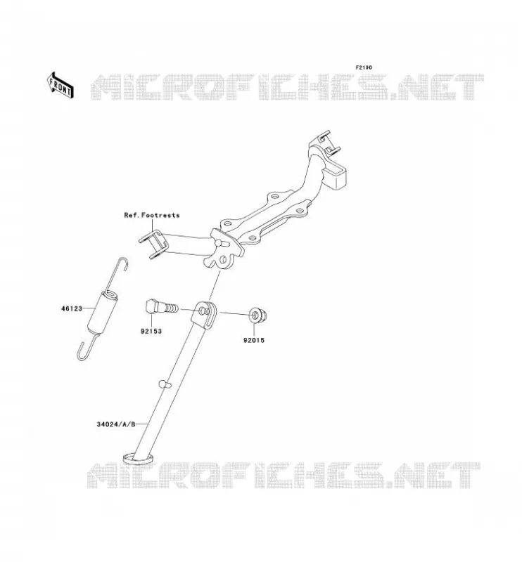 STAND Kawasaki TOUT-TERRAIN 110 2002 KLX110  KLX110-A1
