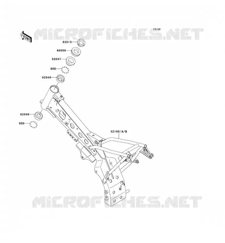 CHASSIS Kawasaki TOUT-TERRAIN 110 2003 KLX110  KLX110-A2