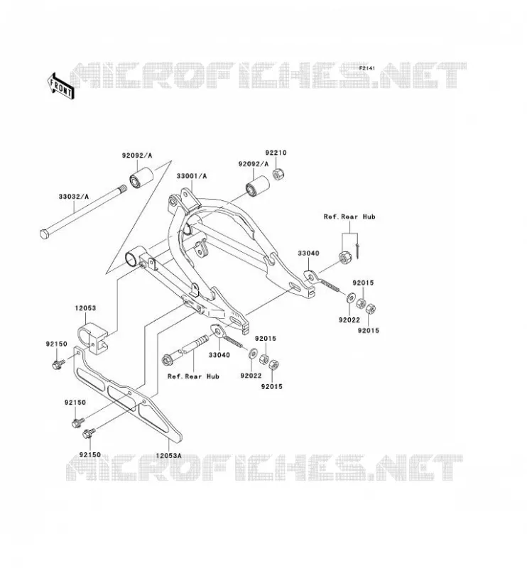 SWINGARM Kawasaki TOUT-TERRAIN 110 2003 KLX110  KLX110-A2