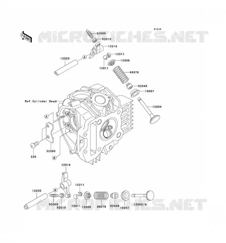 VALVE Kawasaki TOUT-TERRAIN 110 2003 KLX110  KLX110-A2