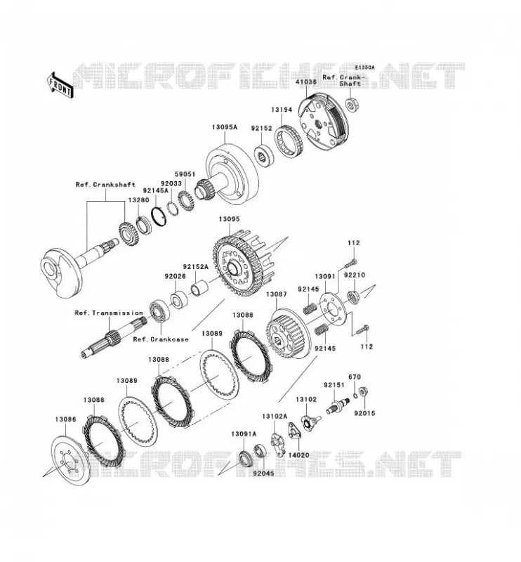 CLUTCH Kawasaki TOUT-TERRAIN 110 2003 KLX110  KLX110-A2