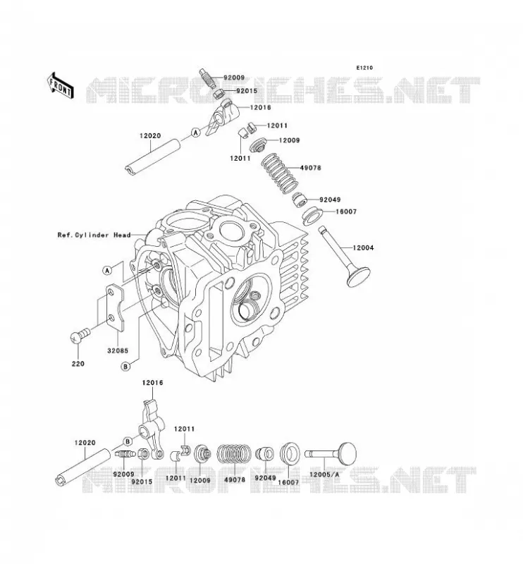 VALVE Kawasaki TOUT-TERRAIN 110 2004 KLX110  KLX110-A3