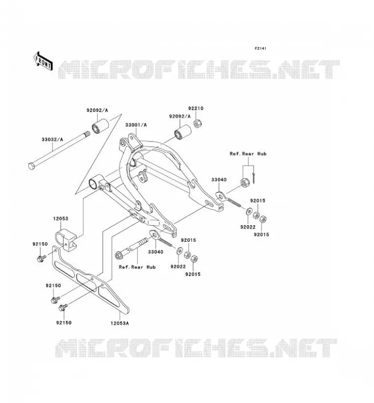 SWINGARM Kawasaki TOUT-TERRAIN 110 2005 KLX110  KLX110-A4