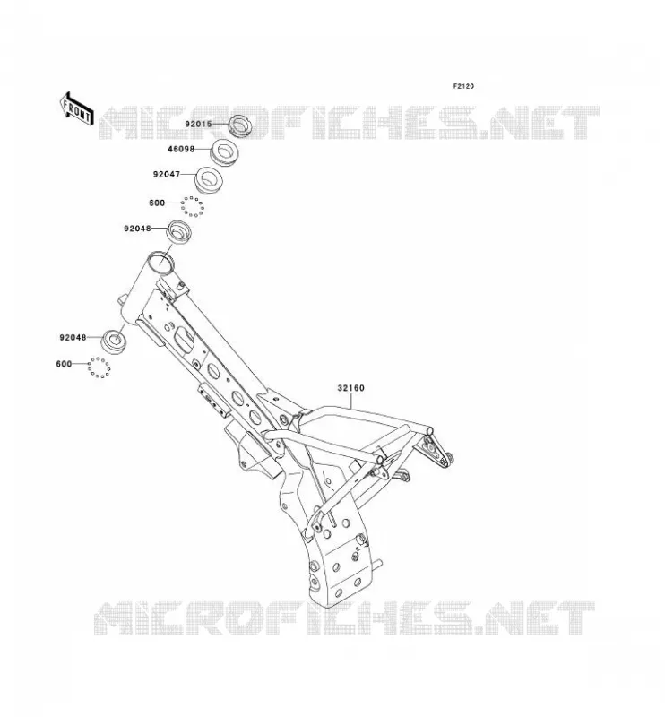 CHASSIS Kawasaki TOUT-TERRAIN 110 2006 KLX110  KLX110A6F