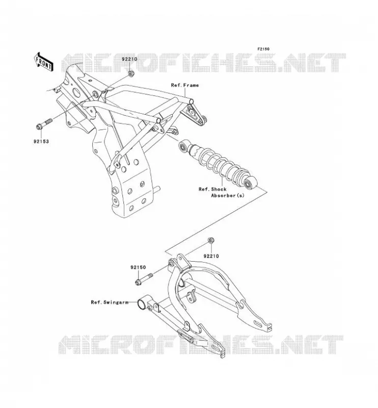 SUSPENSION Kawasaki TOUT-TERRAIN 110 2007 KLX110  KLX110A7F
