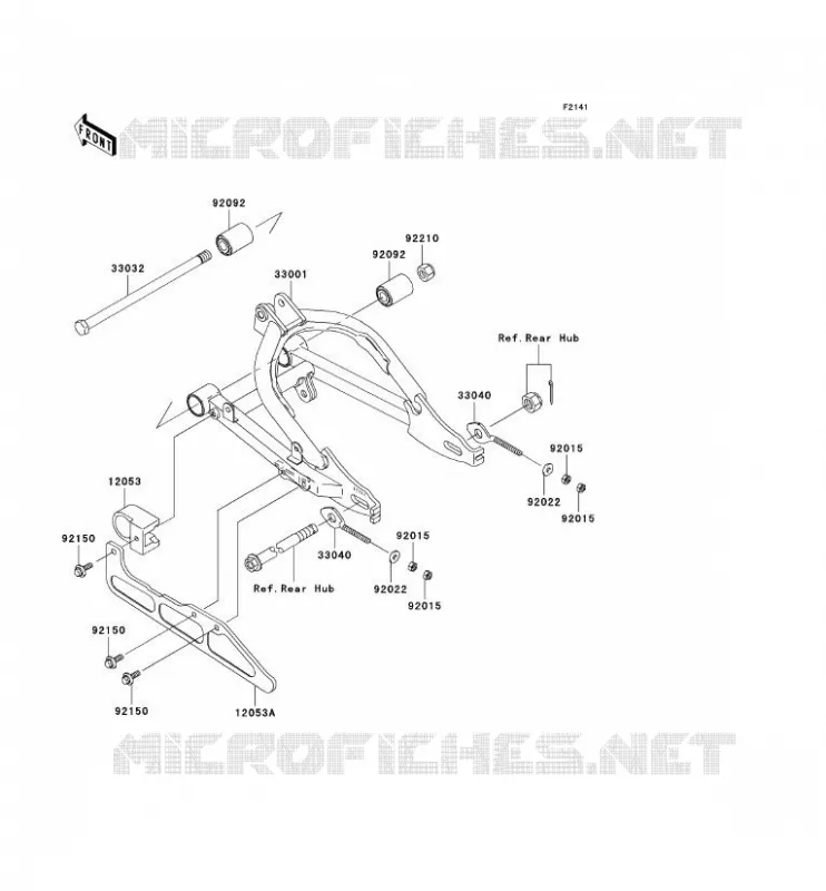 SWINGARM Kawasaki TOUT-TERRAIN 110 2007 KLX110  KLX110A7F