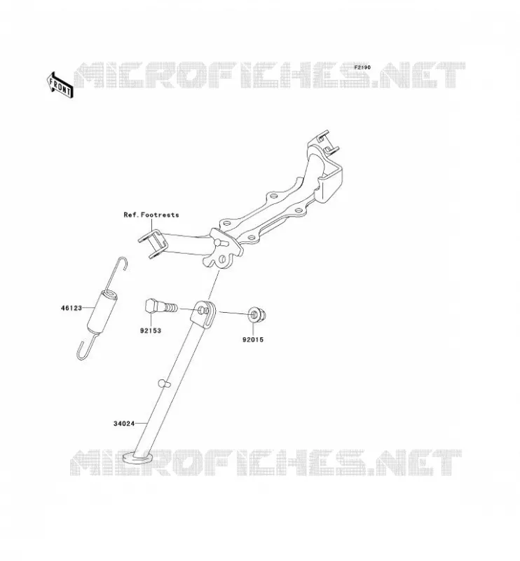 STAND Kawasaki TOUT-TERRAIN 110 2007 KLX110  KLX110A7F