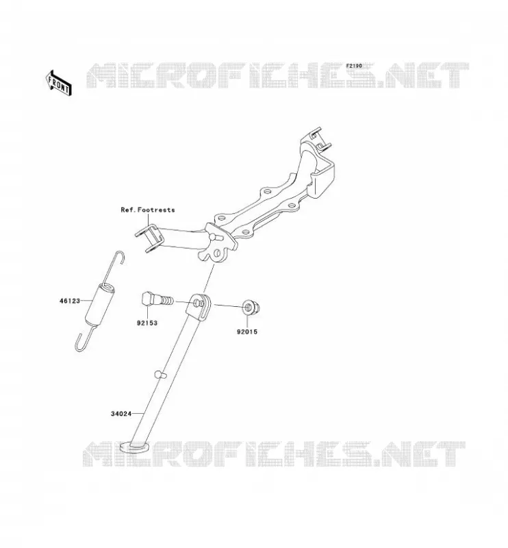 STAND Kawasaki TOUT-TERRAIN 110 2008 KLX110  KLX110A8F