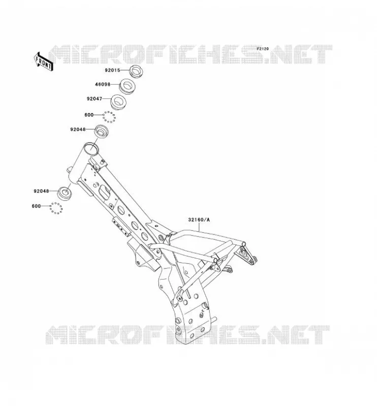 CHASSIS Kawasaki TOUT-TERRAIN 110 2008 KLX110  KLX110A8F