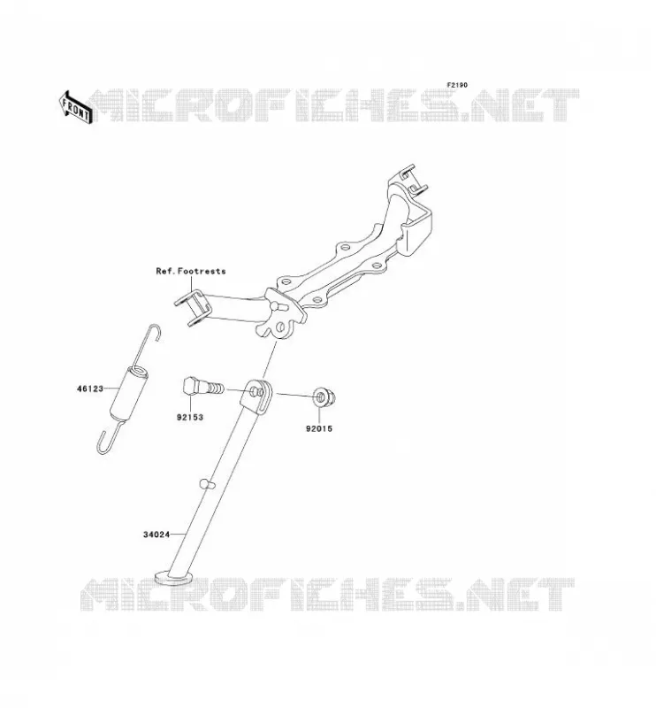 STAND Kawasaki TOUT-TERRAIN 110 2008 KLX110  KLX110A8F