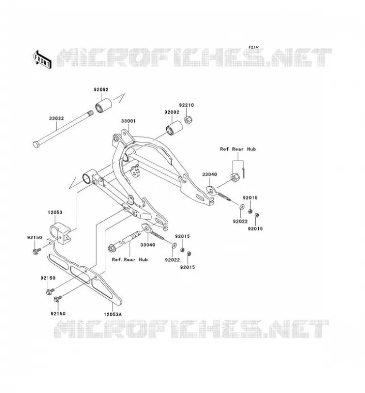 SWINGARM Kawasaki TOUT-TERRAIN 110 2008 KLX110  KLX110A8F