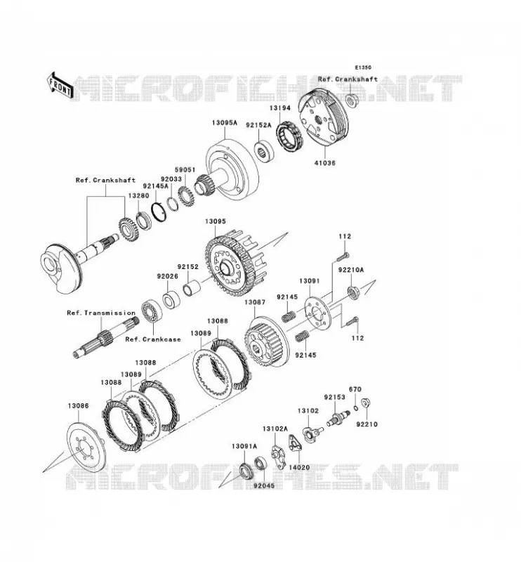 CLUTCH Kawasaki TOUT-TERRAIN 110 2009 KLX110  KLX110A9F