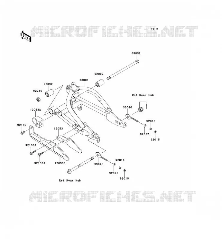 SWINGARM Kawasaki TOUT-TERRAIN 110 2011 KLX110  KLX110CBF