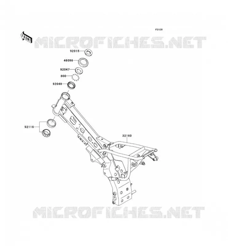 CHASSIS Kawasaki TOUT-TERRAIN 110 2012 KLX110  KLX110CCF