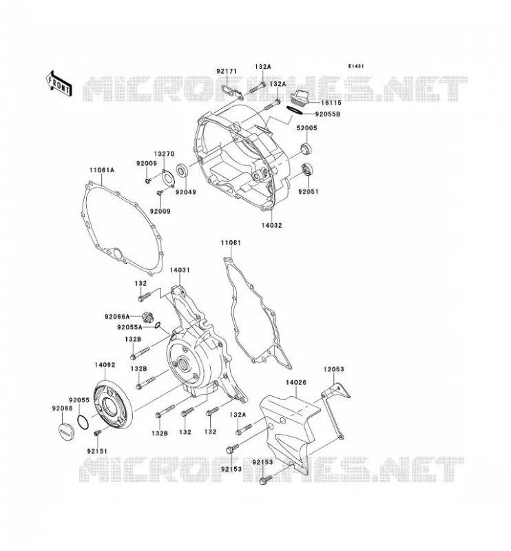 ENGINE COVERS Kawasaki TOUT-TERRAIN 110 2013 KLX110  KLX110CDF