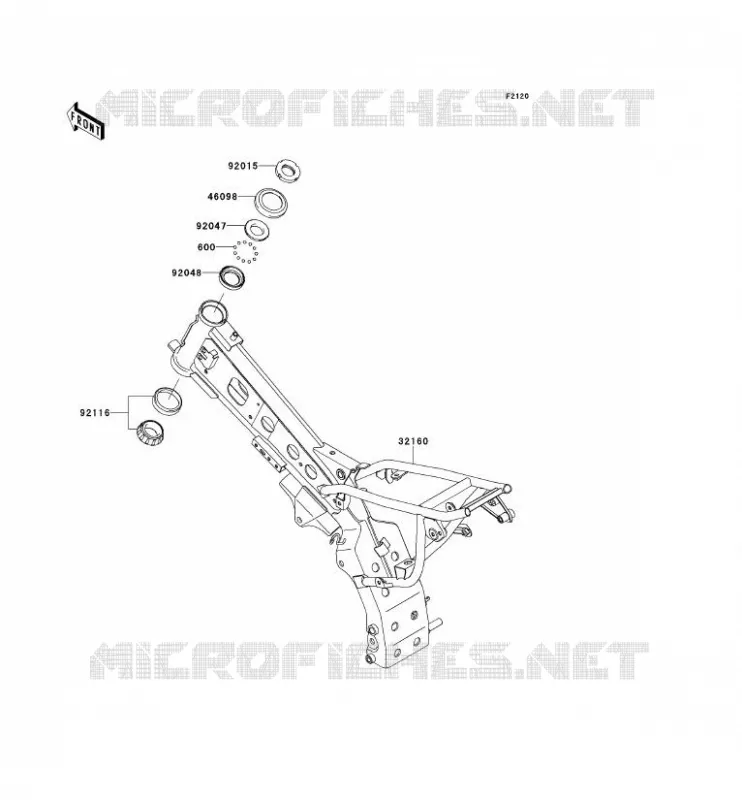 CHASSIS Kawasaki TOUT-TERRAIN 110 2013 KLX110  KLX110CDF