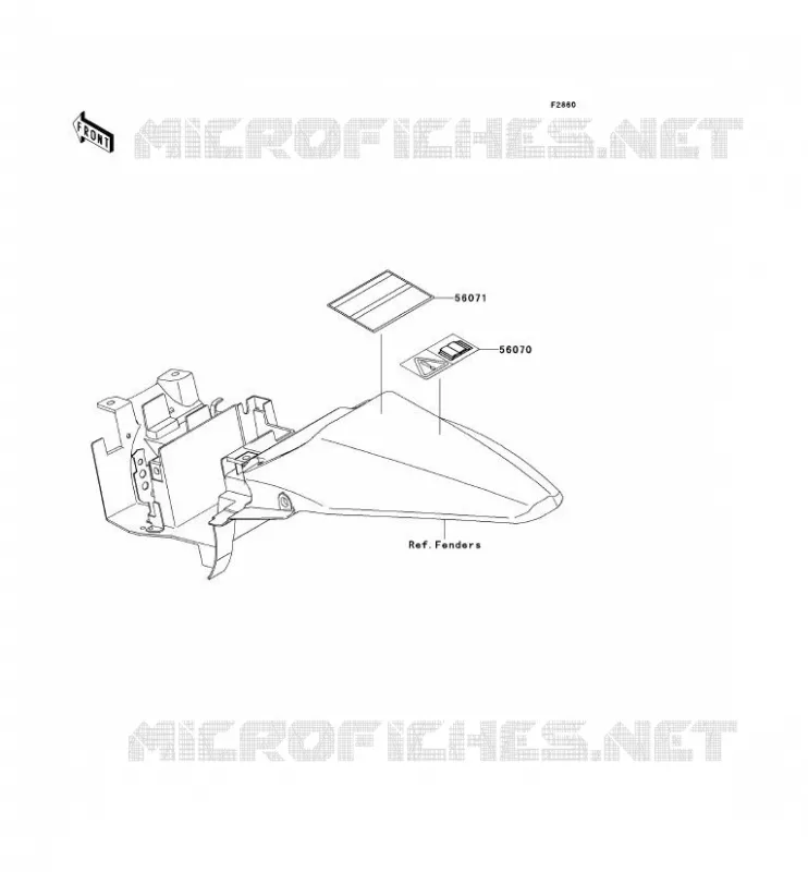 LABELS Kawasaki TOUT-TERRAIN 110 2014 KLX110  KLX110CEF