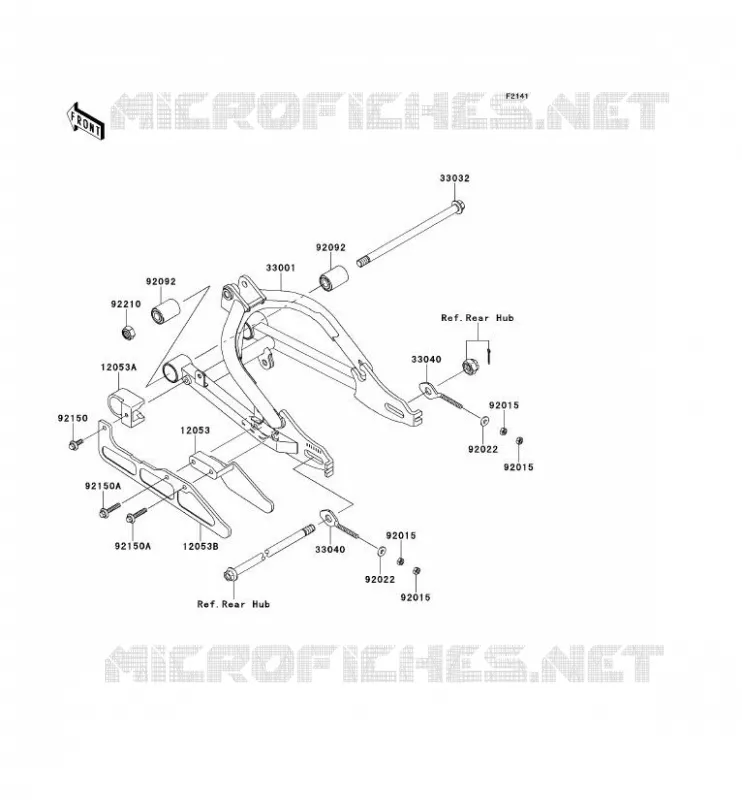 SWINGARM Kawasaki TOUT-TERRAIN 110 2014 KLX110  KLX110CEF