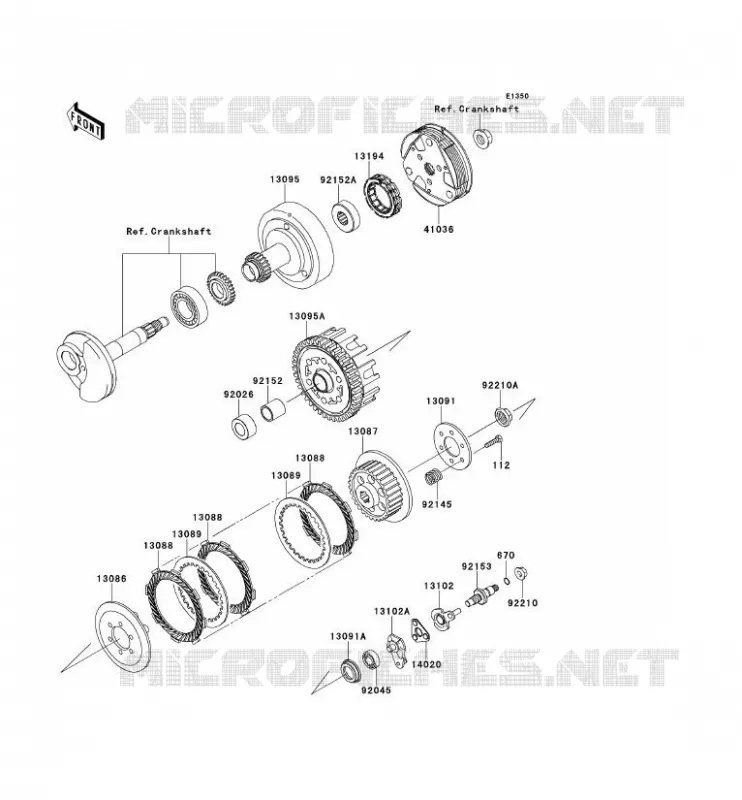 CLUTCH Kawasaki TOUT-TERRAIN 110 2014 KLX110  KLX110CEF