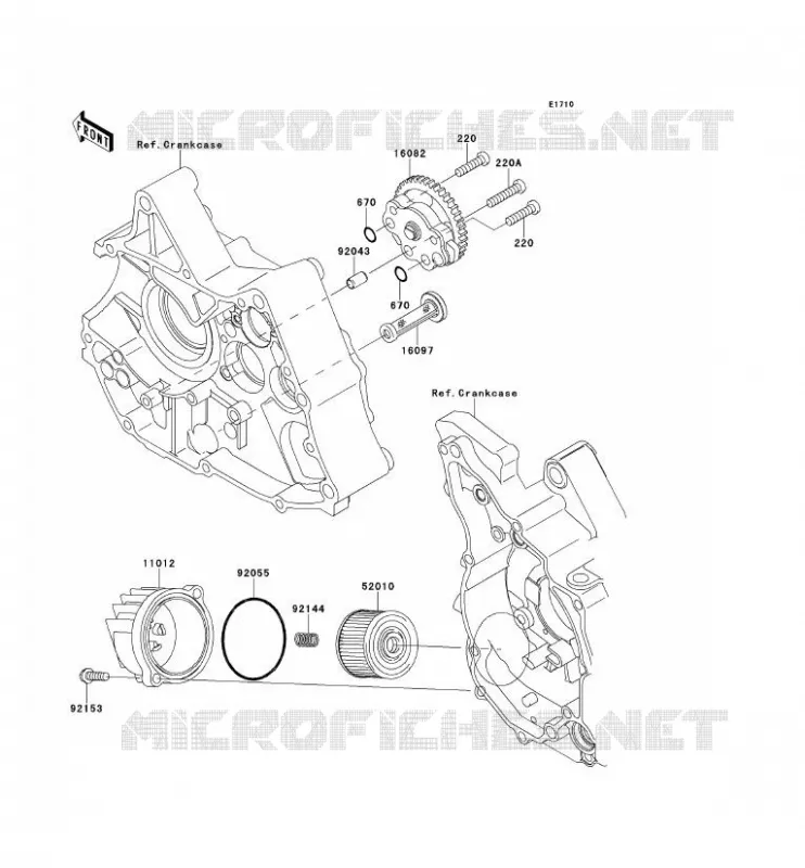 OIL PUMP Kawasaki TOUT-TERRAIN 110 2014 KLX110  KLX110CEF