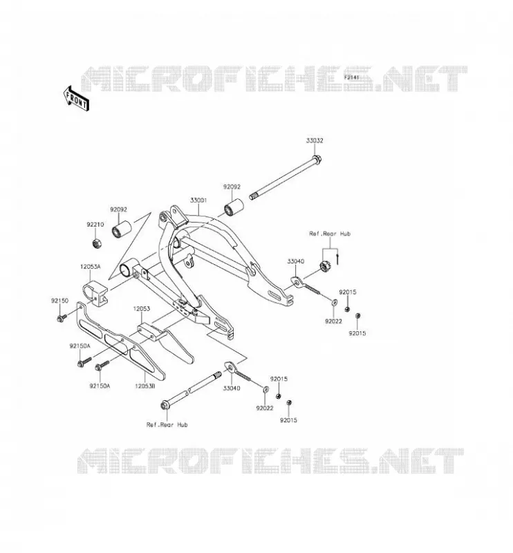 SWINGARM Kawasaki TOUT-TERRAIN 110 2015 KLX110  KLX110CFF