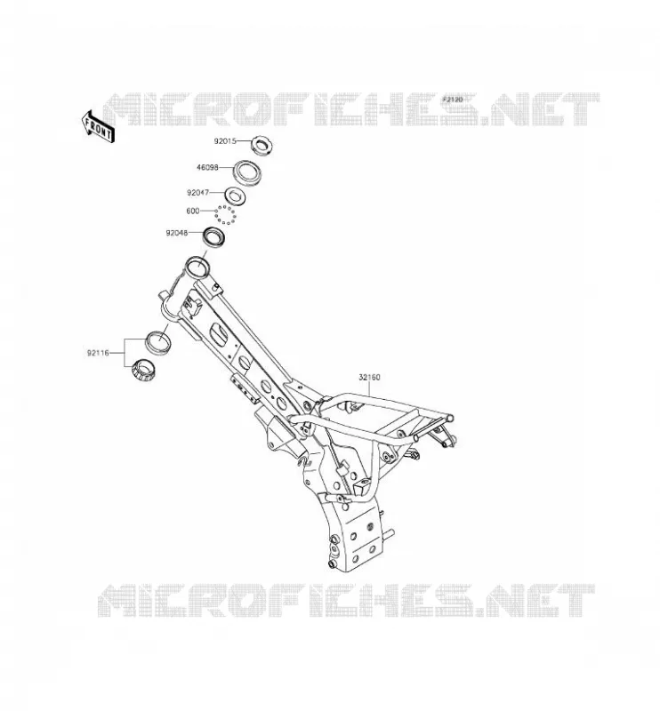 CHASSIS Kawasaki TOUT-TERRAIN 110 2015 KLX110  KLX110CFF