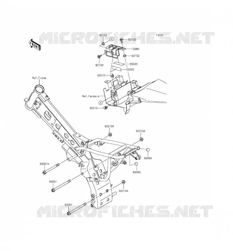 ENGINE MOUNT Kawasaki TOUT-TERRAIN 110 2015 KLX110  KLX110CFF