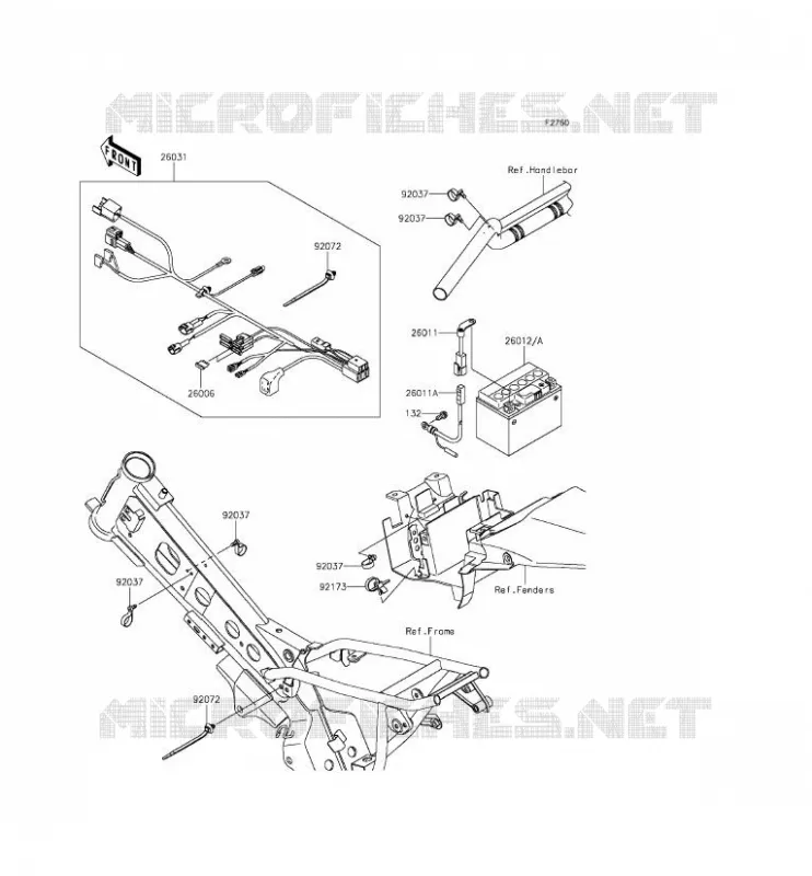 CHASSIS ELECTRICAL EQUIPMENT Kawasaki TOUT-TERRAIN 110 2016 KLX110  KLX110CGF