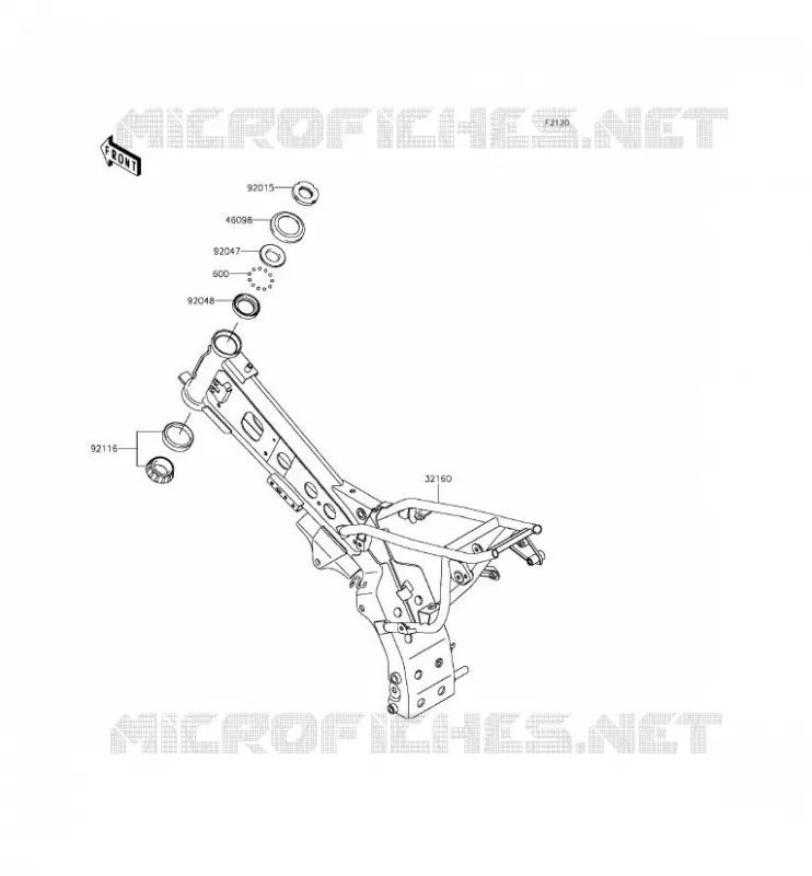 CHASSIS Kawasaki TOUT-TERRAIN 110 2016 KLX110  KLX110CGF