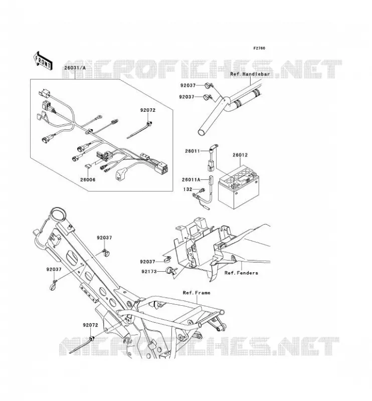 CHASSIS ELECTRICAL EQUIPMENT Kawasaki TOUT-TERRAIN 110 2011 KLX110L  KLX110DBF