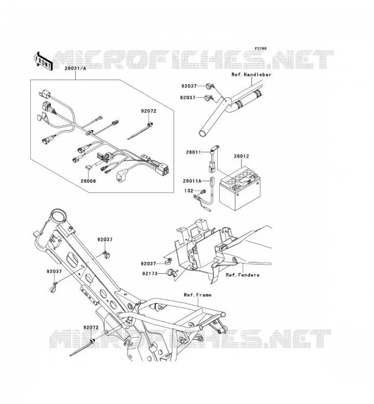 CHASSIS ELECTRICAL EQUIPMENT Kawasaki TOUT-TERRAIN 110 2012 KLX110L  KLX110DCF