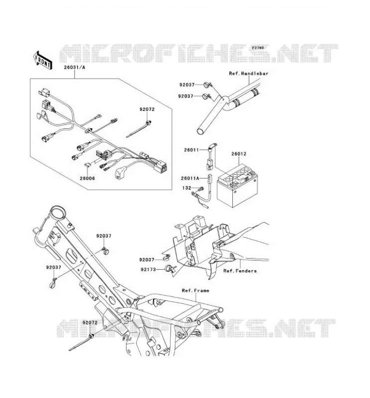 CHASSIS ELECTRICAL EQUIPMENT Kawasaki TOUT-TERRAIN 110 2013 KLX110L  KLX110DDF