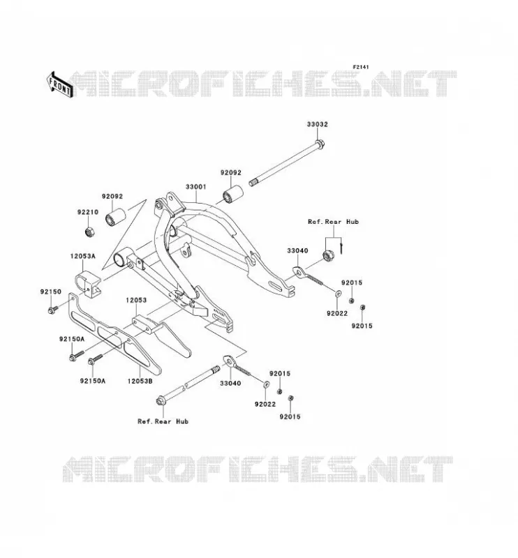 SWINGARM Kawasaki TOUT-TERRAIN 110 2014 KLX110L  KLX110DEF