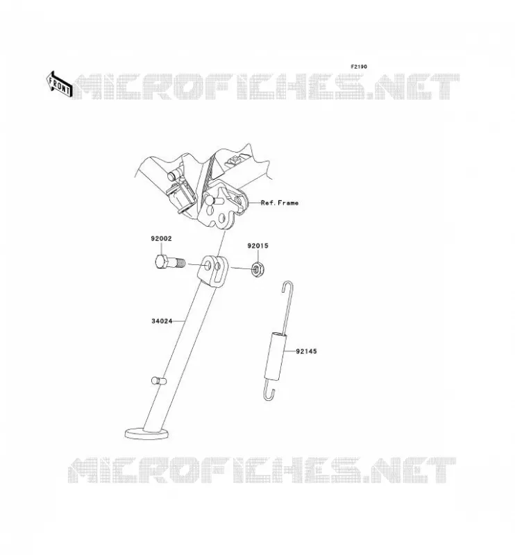 STAND Kawasaki TOUT-TERRAIN 140 2008 KLX140  KLX140A8F
