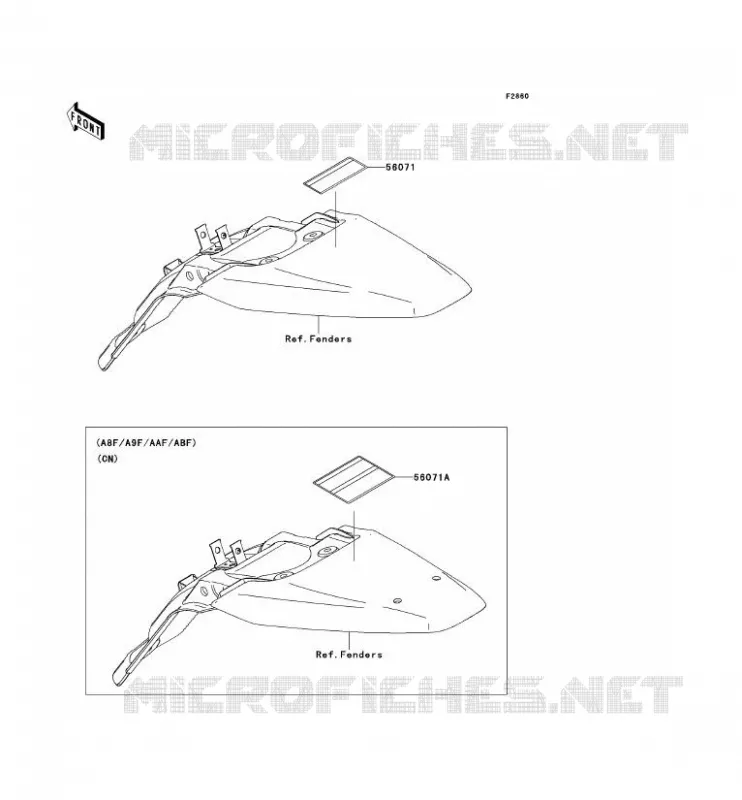 LABELS Kawasaki TOUT-TERRAIN 140 2008 KLX140  KLX140A8F