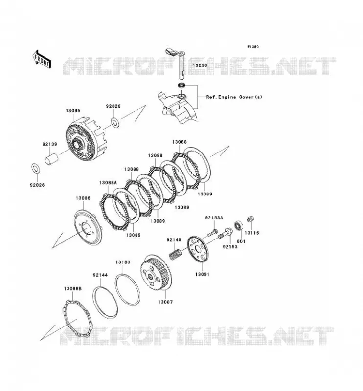CLUTCH Kawasaki TOUT-TERRAIN 140 2009 KLX140  KLX140A9F