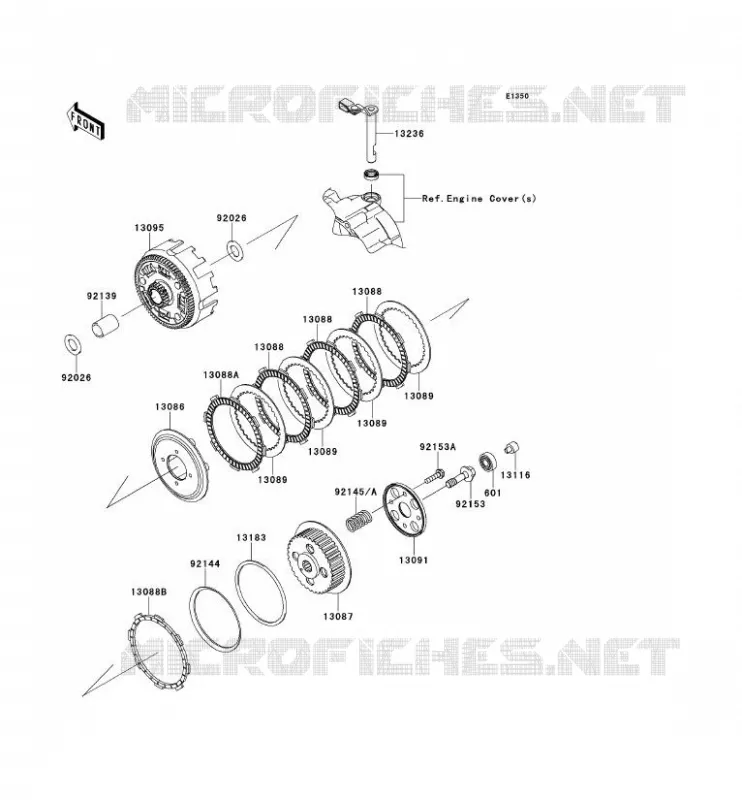 CLUTCH Kawasaki TOUT-TERRAIN 140 2009 KLX140  KLX140A9F