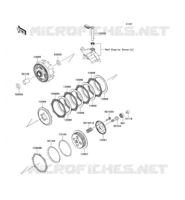 CLUTCH Kawasaki TOUT-TERRAIN 140 2011 KLX140  KLX140ABF