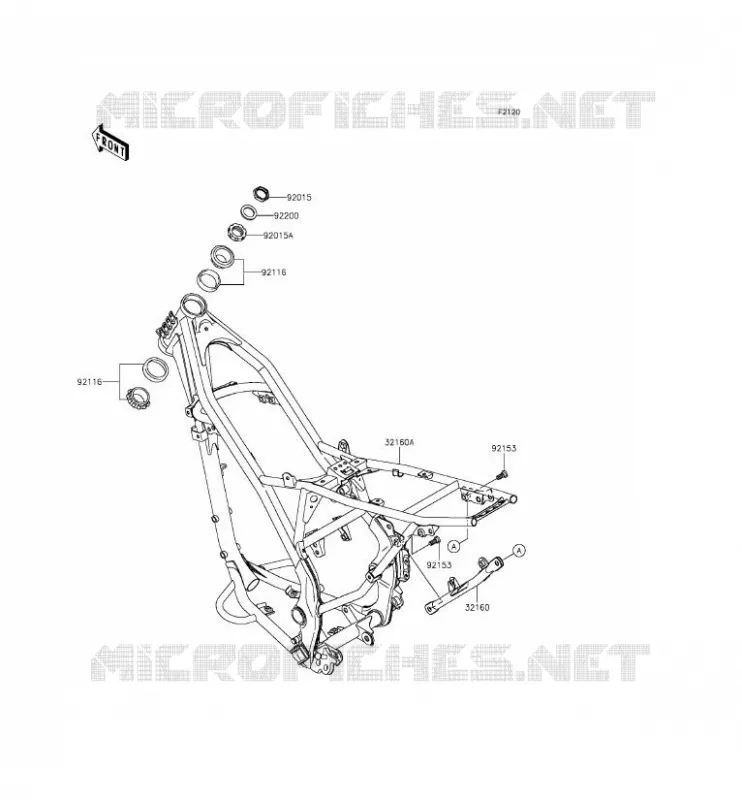 CHASSIS Kawasaki TOUT-TERRAIN 140 2013 KLX140  KLX140ADF