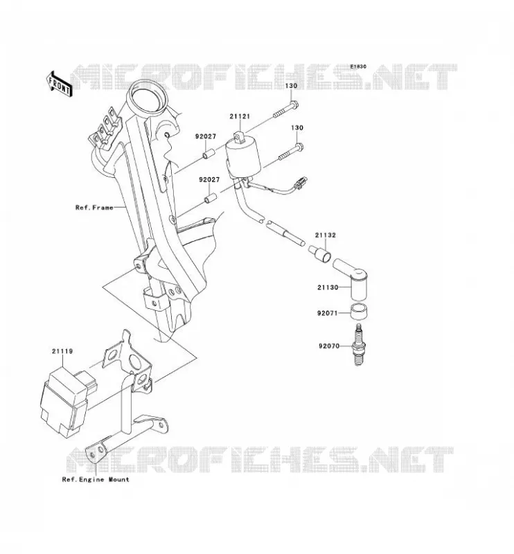 IGNITION SYSTEM Kawasaki TOUT-TERRAIN 140 2008 KLX140L  KLX140B8F