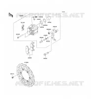 FRONT BRAKE voor Kawasaki KLX140L 2009