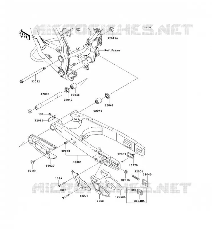 SWINGARM Kawasaki TOUT-TERRAIN 140 2010 KLX140L  KLX140BAF