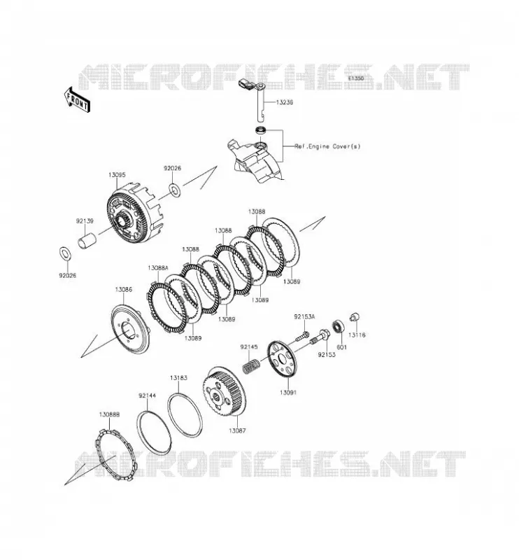 CLUTCH Kawasaki TOUT-TERRAIN 140 2012 KLX140L  KLX140BCF