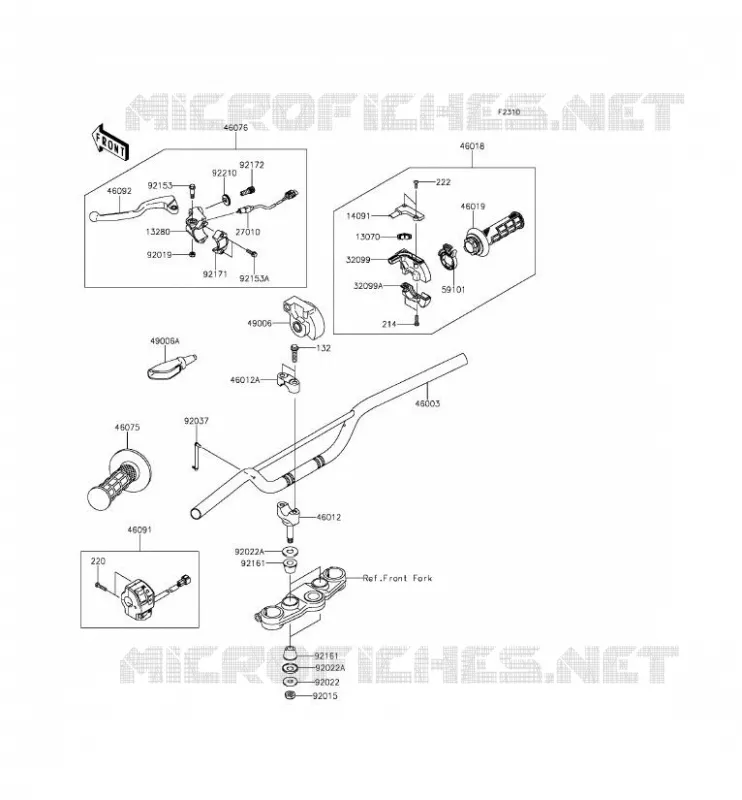 HANDLEBAR Kawasaki TOUT-TERRAIN 140 2012 KLX140L  KLX140BCF