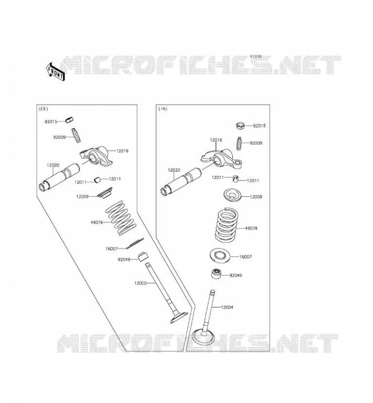 VALVE Kawasaki TOUT-TERRAIN 140 2012 KLX140L  KLX140BCF